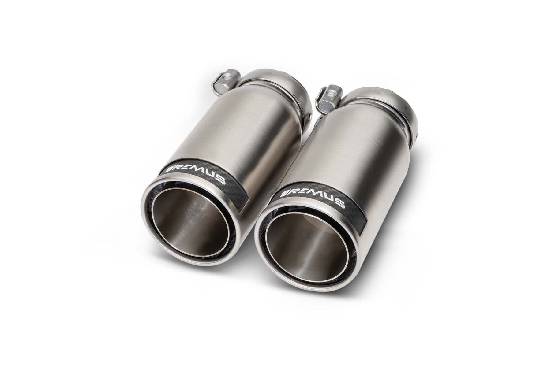 REMUS 0046 83CR — 4-Piece Tailpipe Set, stainless steel, Street Race