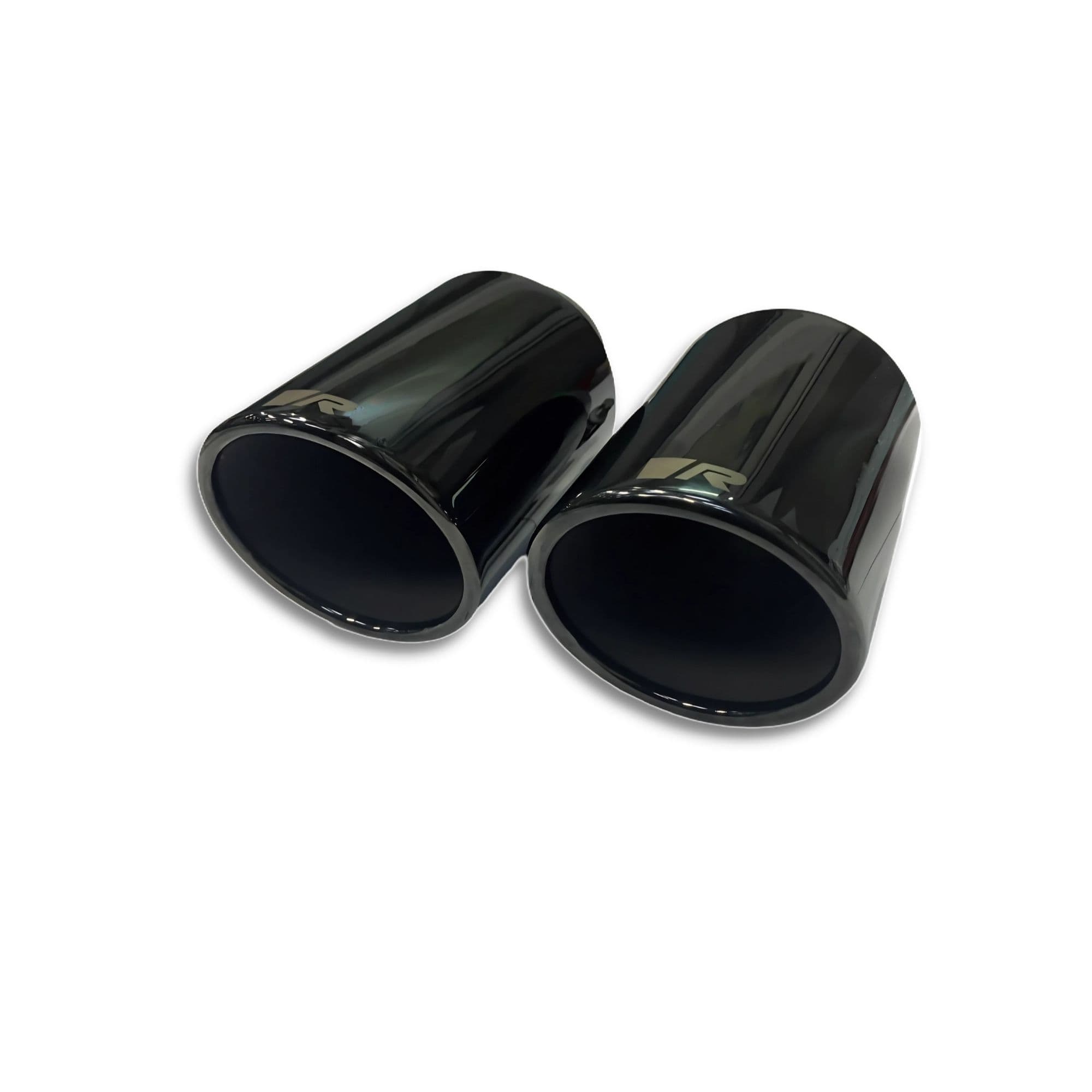 REMUS 0046 70SRB — 4-Piece Tailpipe Set, Ø 102 mm angled, black chrome