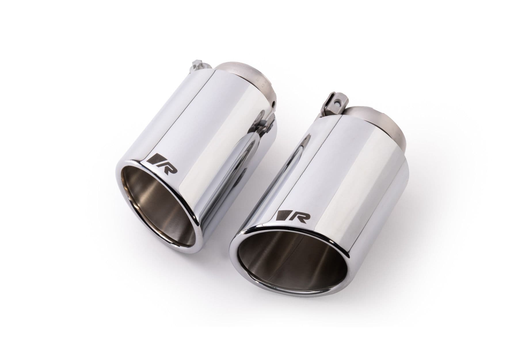REMUS 0026 70SSR — Tailpipe Set, stainless steel, R Logo