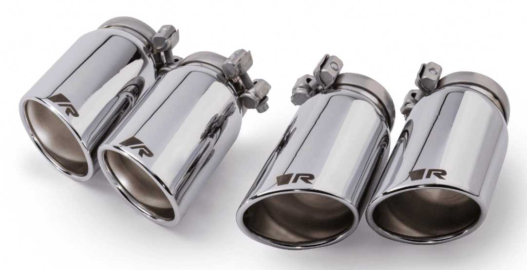 REMUS 0046 55SSR — 4-Piece Tailpipe Set Ø 84 mm, chrome angled