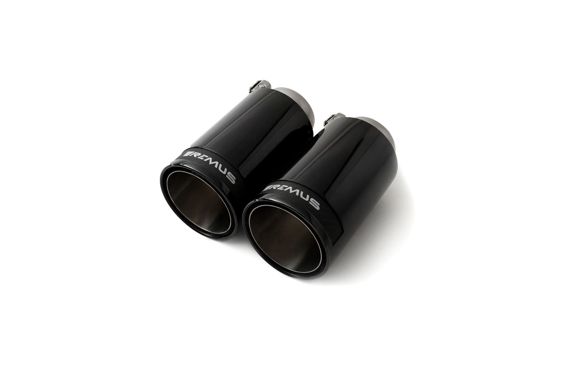 REMUS 0046 98CBR — 4-Piece Tailpipes black, Street Race, 98mm