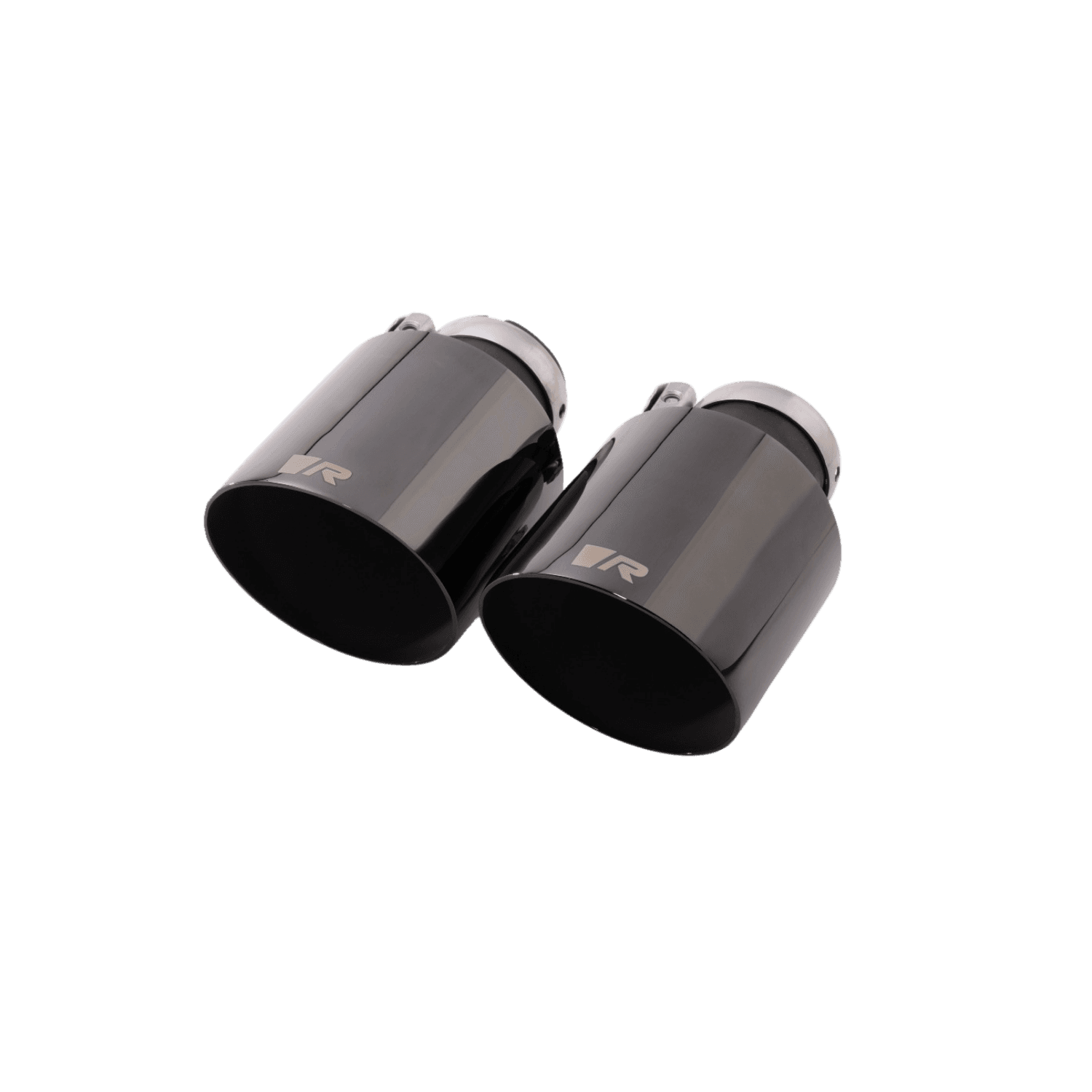 REMUS 0026 80SABR — Tail pipe set Ø 115 mm, stainless steel, engraved, black chrome