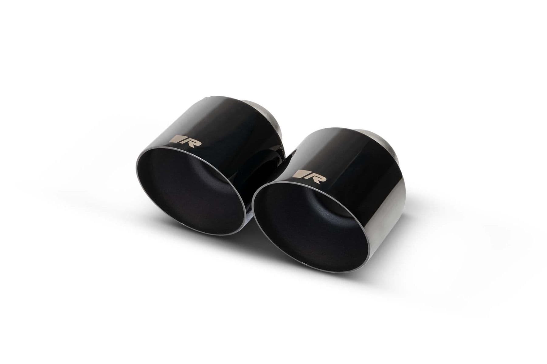 REMUS 0426 80SABR — Tailpipe Set, 115mm angled, black chrome