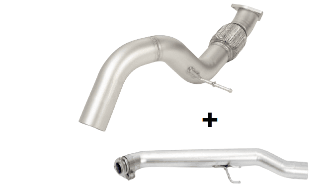 REMUS 257123 1200 — Non-resonated RACING downpipe-back front-section